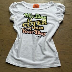 Juicy Couture MY DOG IS CUTER!! Vintage Tee 🐶